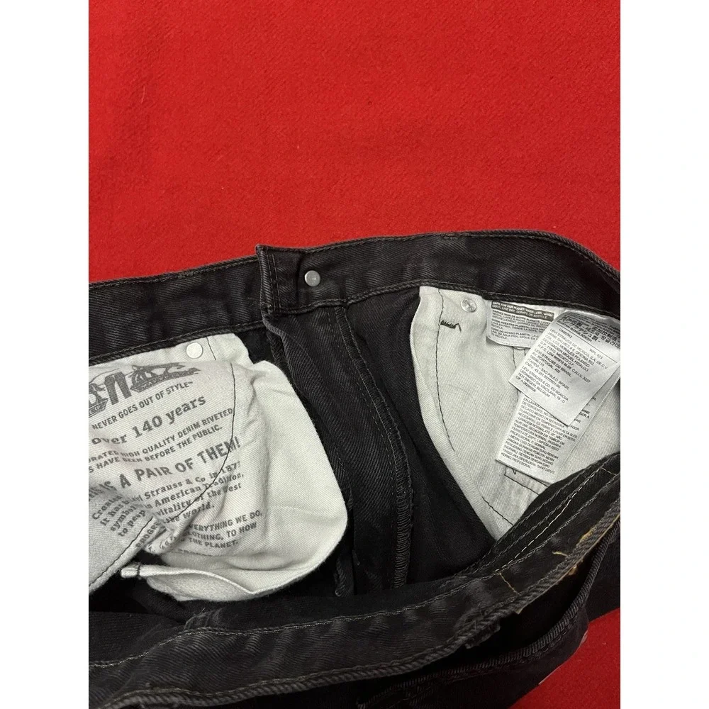 Levi's 505 Regular‎ Fit Jeans - Black, 36Wx27L